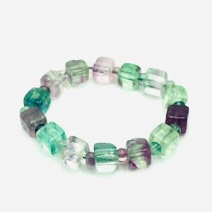 Fluorite Crystal Bracelet - 8mm Unisex